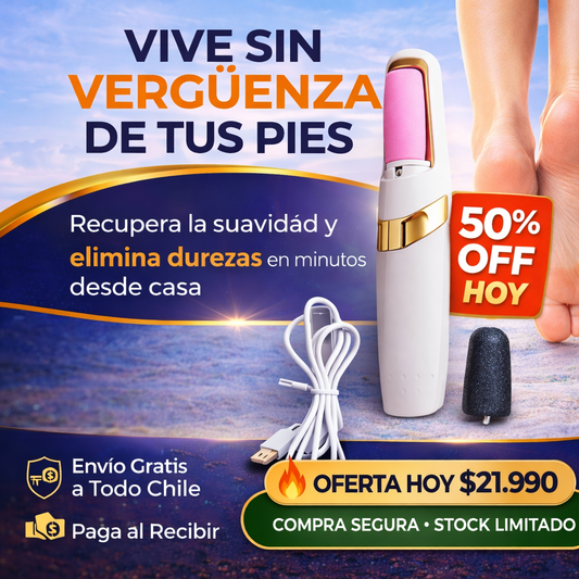 Lima Eléctrica para Pies – Elimina Callos y Durezas en Minutos